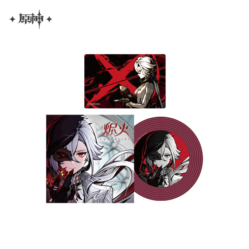 Genshin Impact Arlecchino Emberfire NFC Record Style Acrylic Ornament Set (ONLINE ORDER ONLY)