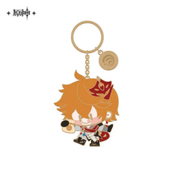 Genshin Impact Chibi Character Metal Pendant