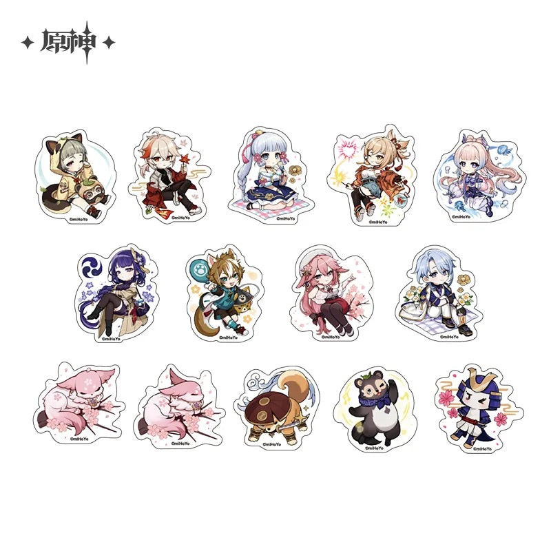 Picnic Theme Chibi Character Series Stickers (ONLINE ORDER ONLY)