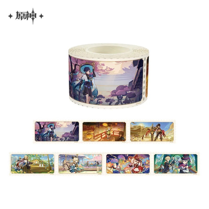 Genshin Impact Floating World Under the Moonlight Series Washi Tape (ONLINE ORDER ONLY)