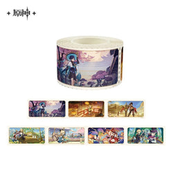 Genshin Impact Floating World Under the Moonlight Series Washi Tape (ONLINE ORDER ONLY)