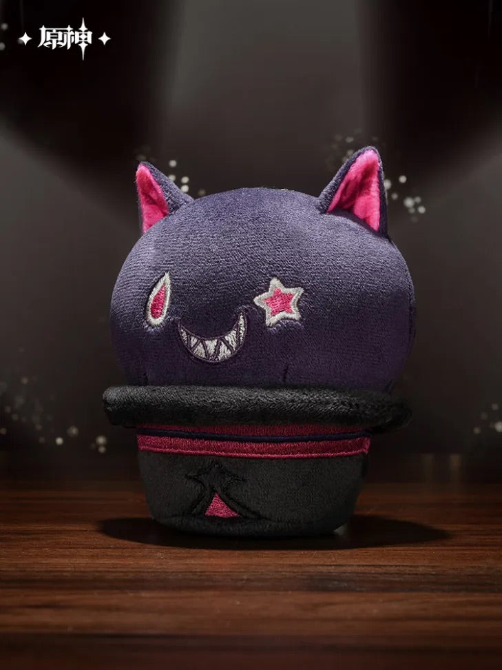 Genshin Impact Magic Show Series Lyney Weird Smile Fun Toys Hat Hat Cat Slow Rebound Plush Keychain (ONLINE ORDER ONLY)