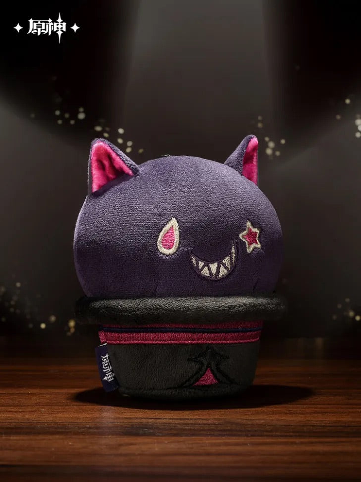 Genshin Impact Magic Show Series Lyney Weird Smile Fun Toys Hat Hat Cat Slow Rebound Plush Keychain (ONLINE ORDER ONLY)