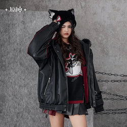 Wriothesley Theme Impression Series Quilted PU Hooded Jackets (ONLINE ORDER ONLY)