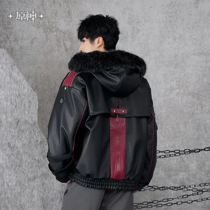 Wriothesley Theme Impression Series Quilted PU Hooded Jackets (ONLINE ORDER ONLY)