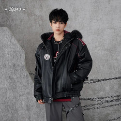 Wriothesley Theme Impression Series Quilted PU Hooded Jackets (ONLINE ORDER ONLY)
