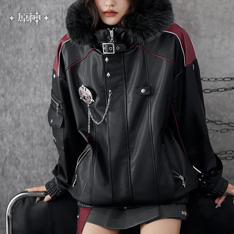 Wriothesley Theme Impression Series Quilted PU Hooded Jackets (ONLINE ORDER ONLY)