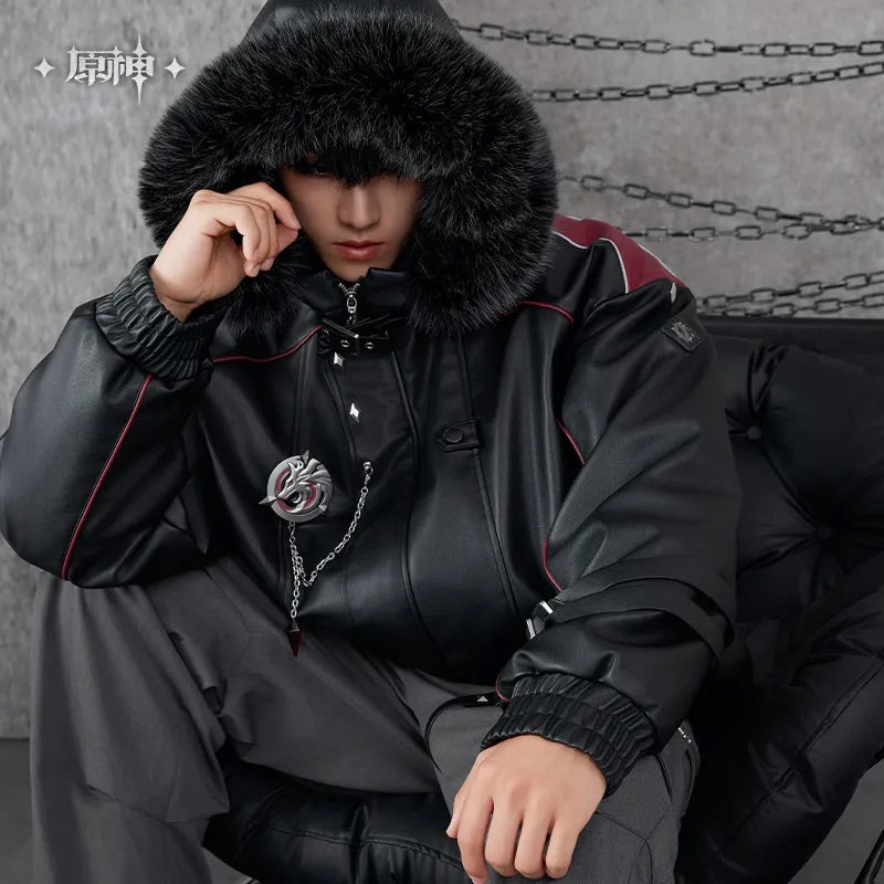 Wriothesley Theme Impression Series Quilted PU Hooded Jackets (ONLINE ORDER ONLY)
