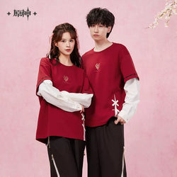 Yae Miko Impression Series Patchwork Long-Sleeved T-shirt (ONLINE ORDER ONLY)