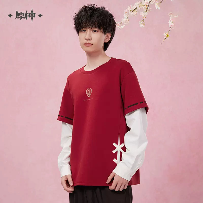 Yae Miko Impression Series Patchwork Long-Sleeved T-shirt (ONLINE ORDER ONLY)
