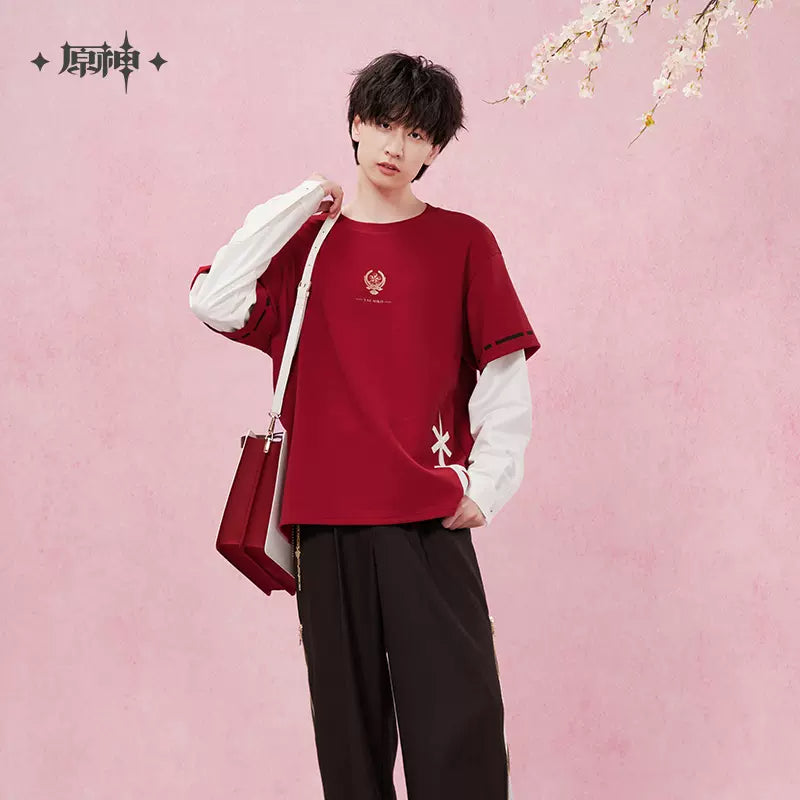Yae Miko Impression Series Patchwork Long-Sleeved T-shirt (ONLINE ORDER ONLY)