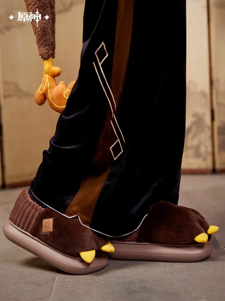 Genshin Impact Zhongli Theme Impression Series Exuvia Plush House Slippers (ONLINE ORDER ONLY)
