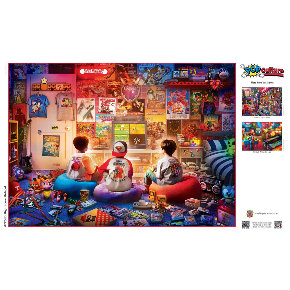 Pop Culture - High Score Hideout 1000 Piece Jigsaw Puzzle (ONLINE ORDER ONLY)