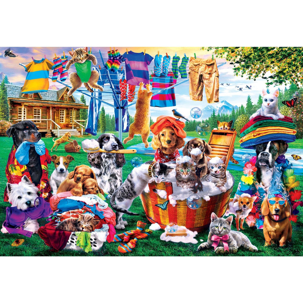 EZ Grip - Laundry Day Rascals 1000 Piece Jigsaw Puzzle (ONLINE ORDER ONLY)