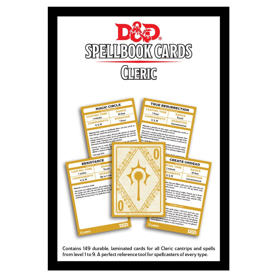 D&D Spellbook Cards: Cleric Deck (ONLINE ORDER ONLY)