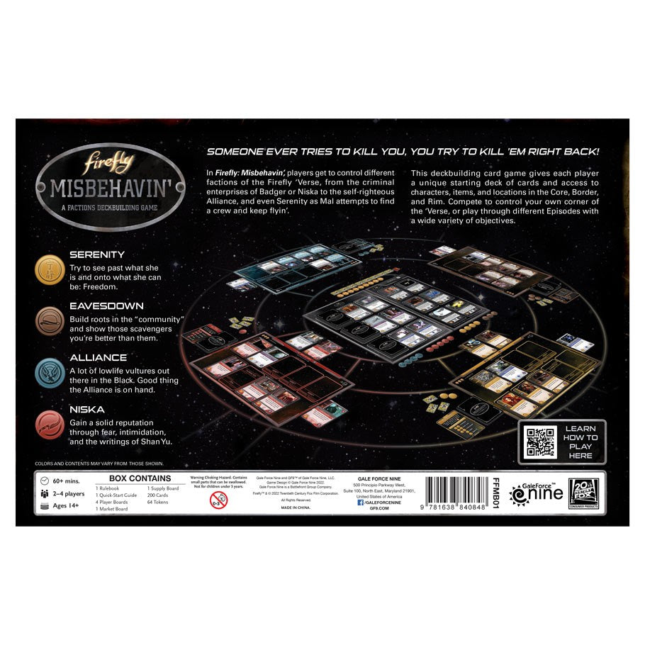 Firefly Misbehavin': A Factions Deckbuilding Game (ONLINE ORDER ONLY)