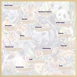 Wood Fun Facts - Safari Friends 48 Piece Wood Jigsaw Puzzle (ONLINE ORDER ONLY)
