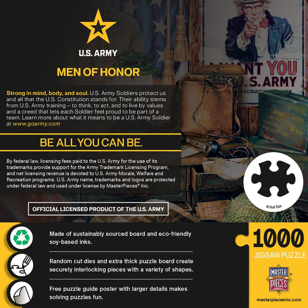 U.S. Army - Men of Honor 1000 Piece Jigsaw Puzzle (ONLINE ORDER ONLY)