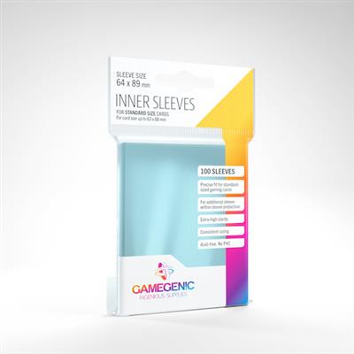 Gamegenic Inner Sleeves (64 x 89 mm, 100 pack) (ONLINE ORDER ONLY)
