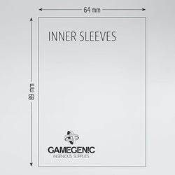 Gamegenic Inner Sleeves (64 x 89 mm, 100 pack) (ONLINE ORDER ONLY)