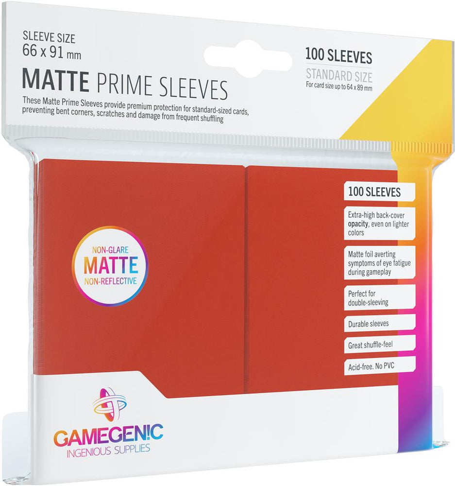 Gamegenic MATTE Prime Sleeves (100 pack) (ONLINE ORDER ONLY)