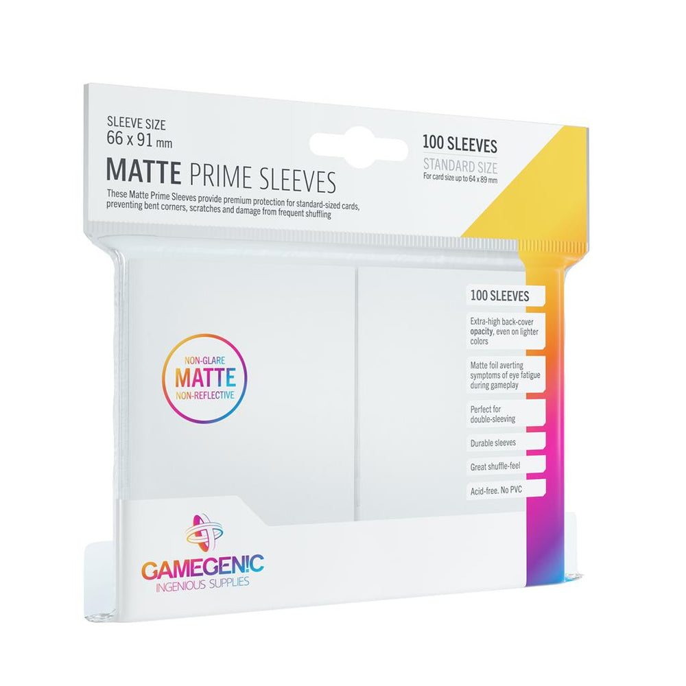 Gamegenic MATTE Prime Sleeves (100 pack) (ONLINE ORDER ONLY)