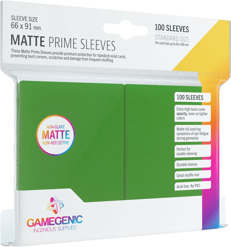 Gamegenic MATTE Prime Sleeves (100 pack) (ONLINE ORDER ONLY)
