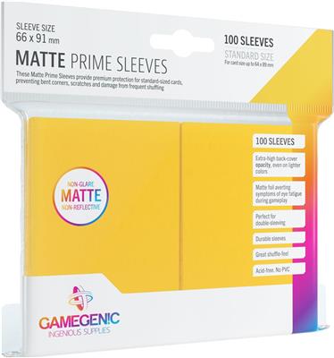 Gamegenic MATTE Prime Sleeves (100 pack) (ONLINE ORDER ONLY)