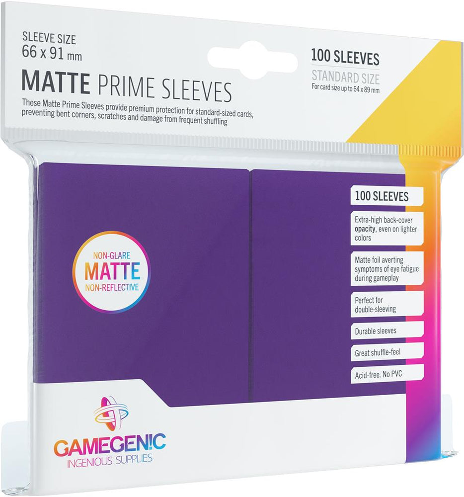 Gamegenic MATTE Prime Sleeves (100 pack) (ONLINE ORDER ONLY)