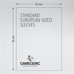 Gamegenic Prime Sleeves: Standard European (62 x 94 mm) (ONLINE ORDER ONLY)