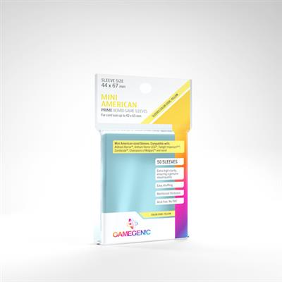 Gamegenic Prime Sleeves: Mini-American (44 x 67 mm) (ONLINE ORDER ONLY)