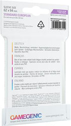 Gamegenic MATTE Sleeves: Standard European (62 x 94 mm) (ONLINE ORDER ONLY)