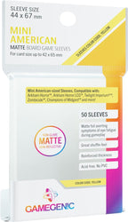 Gamegenic MATTE Sleeves: Mini American (44 x 67 mm, 50 pack) (ONLINE ORDER ONLY)