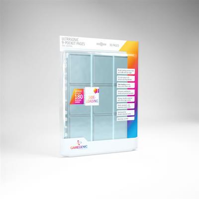 Gamegenic Sideloading 9-Pocket Pages: 10 pg Clear (ONLINE ORDER ONLY)