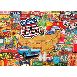 Greetings From Route 66 - 500 Piece Jigsaw Puzzle (ONLINE ORDER ONLY)