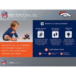 Denver Broncos - Push & Pull Baby Toy (ONLINE ORDER ONLY)