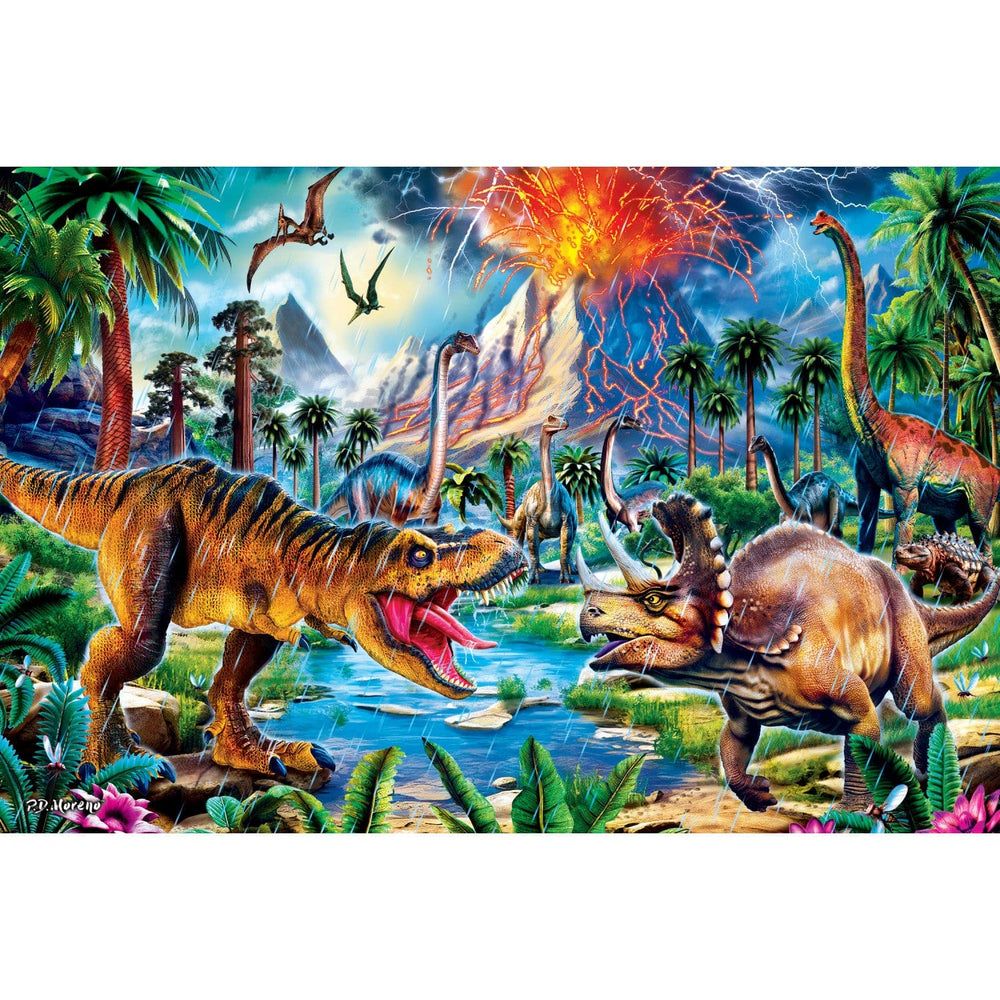 Glow in the Dark - Dinosaur World 48 Piece Floor Jigsaw Puzzle (ONLINE ORDER ONLY)