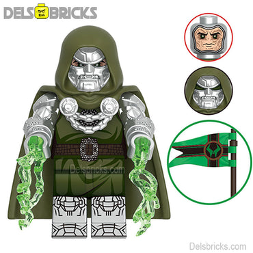 Dr Doom Fantastic Four Lego Minifigures Custom Toys Marvel MCU 3 (ONLINE ORDER ONLY)