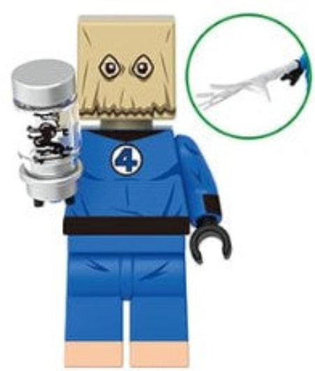 Masked Web Hero Custom Minifig – Paper Bag Suit Edition (ONLINE ORDER ONLY)