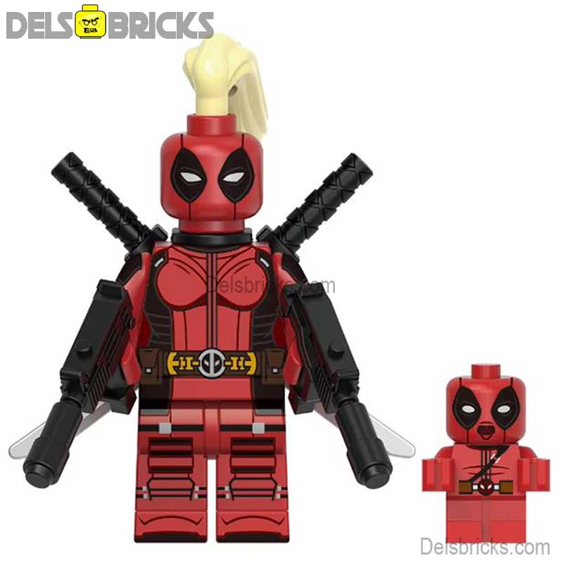 Lady Deadpool from Deadpool & Wolverine Movie Lego Minifigures Custom Toys (ONLINE ORDER ONLY)