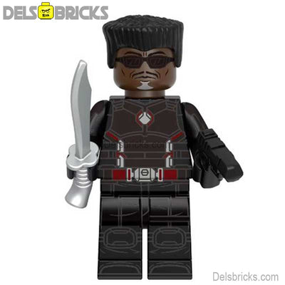 Blade from Deadpool & Wolverine Movie Lego Minifigures Custom Toys (ONLINE ORDER ONLY)