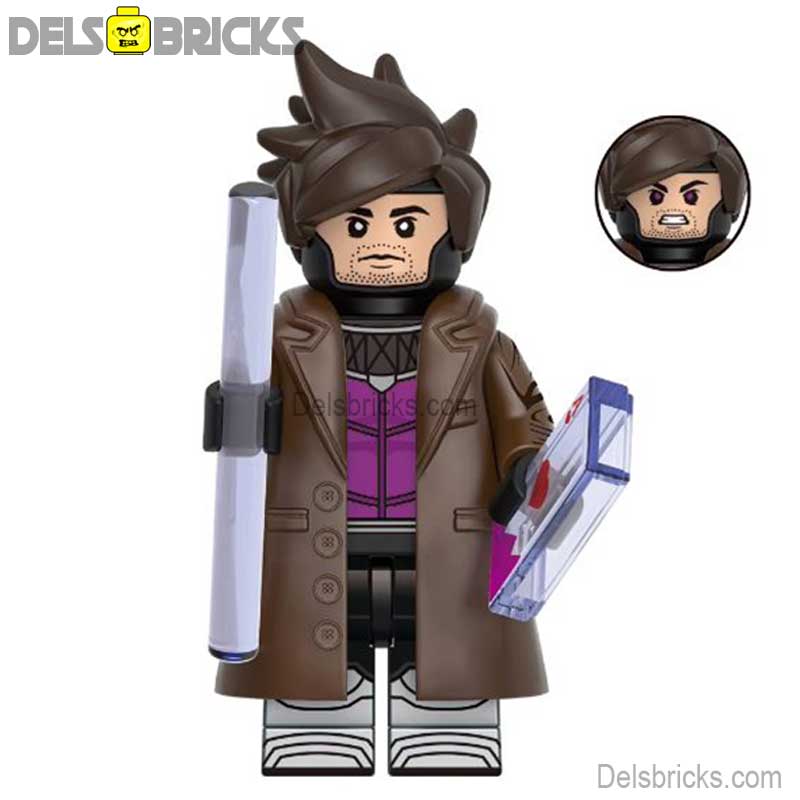 Gambit from Deadpool & Wolverine Movie Lego Minifigures Custom Toys (ONLINE ORDER ONLY)