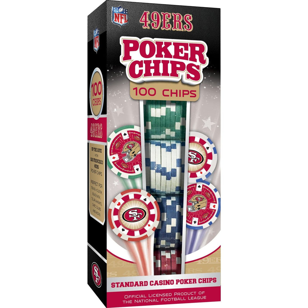San Francisco 49ers 100 Piece Poker Chips (ONLINE ORDER ONLY)