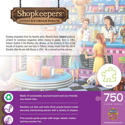 Shopkeepers - Anna's Ice Cream Parlor 750 Piece Jigsaw Puzzle
