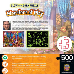 Glow in the Dark - Monsters at Play 500 Piece Jigsaw Puzzle