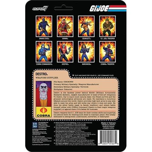 Super7 G.I. Joe 3 3/4-Inch ReAction Figure - Select Figure(s) (Online Order Only)