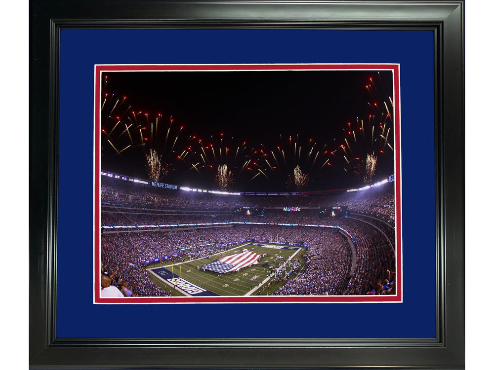 Framed MetLife Stadium New York Giants 11"x14" Football Photo Professionally Matted (ONLINE ORDER ONLY)