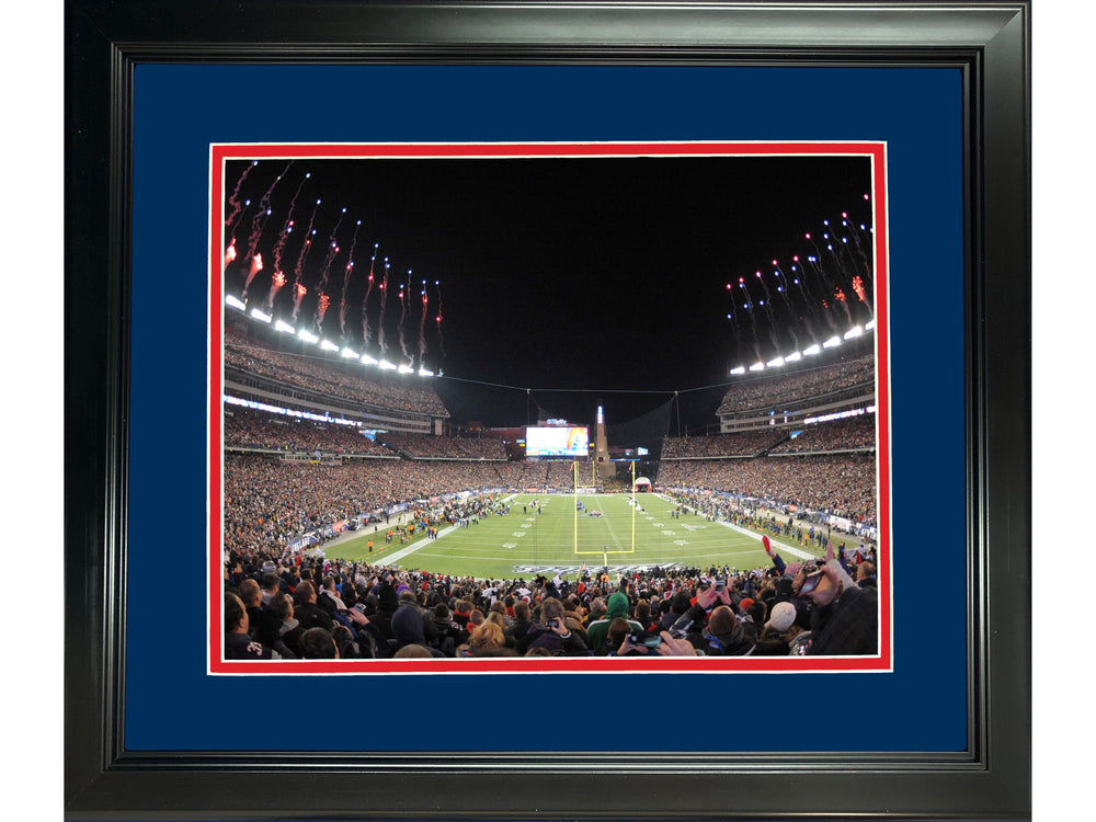 Framed Gillette Stadium New England Patriots 11"x14" Football Photo Professionally Matted (ONLINE ORDER ONLY)