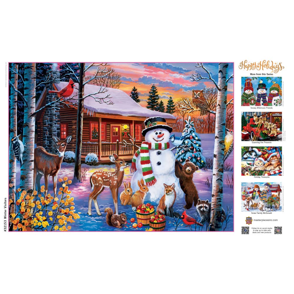 Happy Holidays - Winter Visitors 300 Piece EZ Grip Jigsaw Puzzle