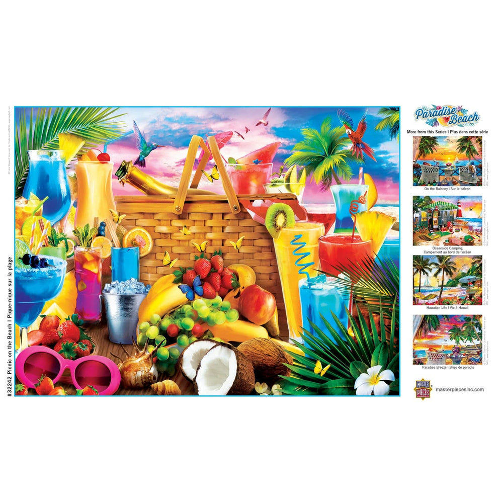 Paradise Beach - Picnic on the Beach 550 Piece Jigsaw Puzzle (ONLINE ORDER ONLY)